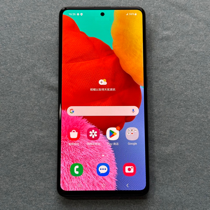 SAMSUNG a51 128G 白 功能正常 二手 6.5吋 三星 雙卡雙待 A515 指紋 臉部辨識 螢幕稍微烙印