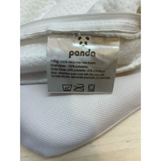 Panda 甜夢嬰兒枕 3cm高度適合寶寶 中間凹槽設計