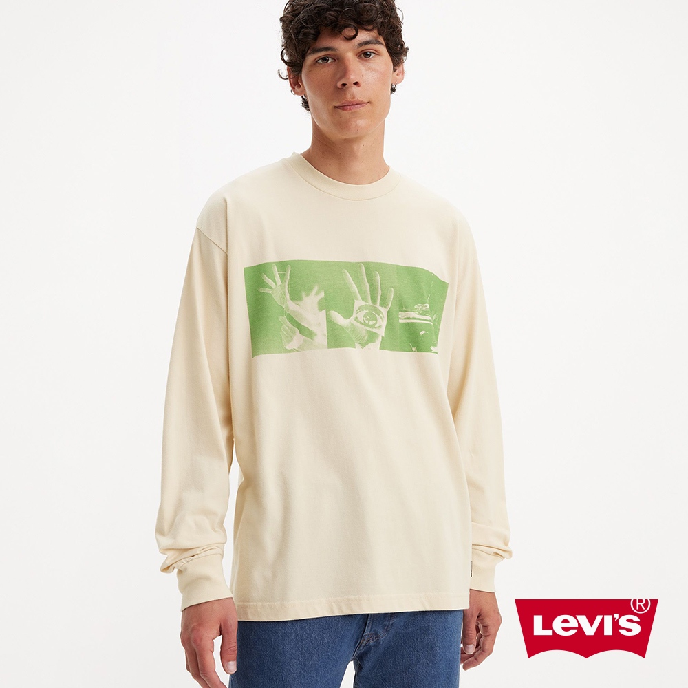 Levi's® Skateboarding™滑板系列 舒適涼爽寬鬆長袖圖案 Tee A1006-0012 男款 人氣新品