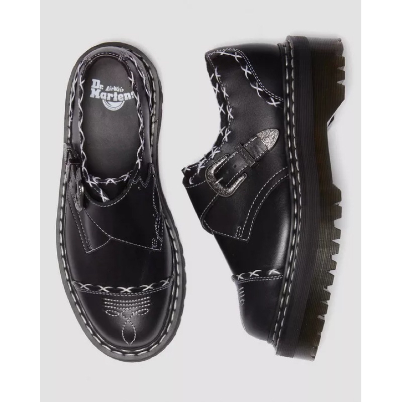 現+預｜Dr.Martens MONK GOTHIC AMERICANA 孟克 黑白 明線 哥德風 馬丁厚底 馬汀鞋