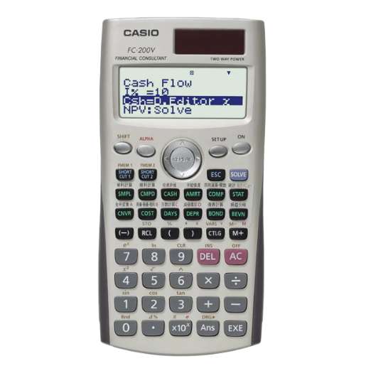 國隆 卡西歐 CASIO FC-200V 財經型計算機 16位數 複利計算 成本毛利 折舊計算 雙重電源 FC-200
