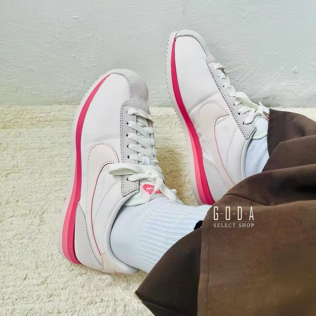 新款 Nike Cortez 阿甘鞋 淡粉色 米白 女休闲鞋 HF6410-666