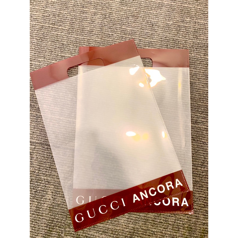 GUCCI ANCORA 時尚藝術特展透明文件資料夾