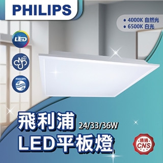 【登野企業】現貨 飛利浦 LED 平板燈 輕鋼架燈 24W 33W 36W 全電壓 節能補助 照明 燈具