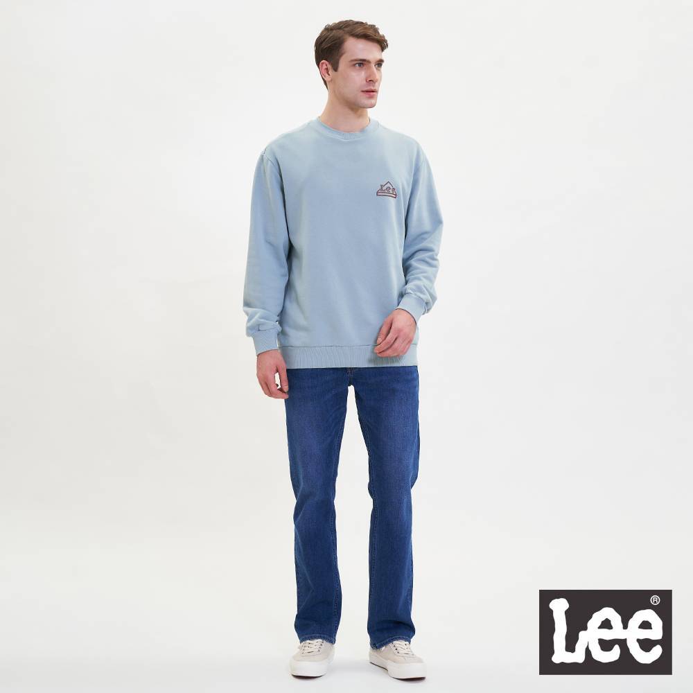Lee 743 中腰舒適直筒牛仔褲 男 Modern 藍LL220288101