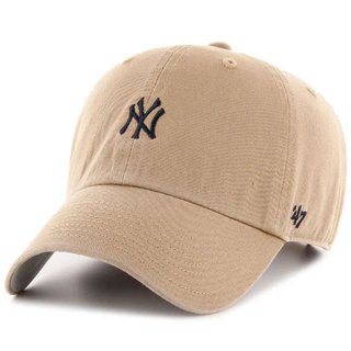 【'47 Brand】MLB NY BASE RUNNER CLEAN UP 洋基 老帽 / 棒球帽 (卡其x藍字)