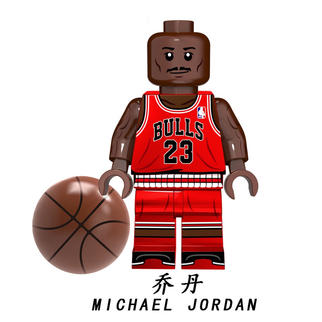 【金孫積木】NBA jordan 公牛隊 麥可 喬丹 喬登 23號 運動人物 公仔 人偶  相容樂高 積木