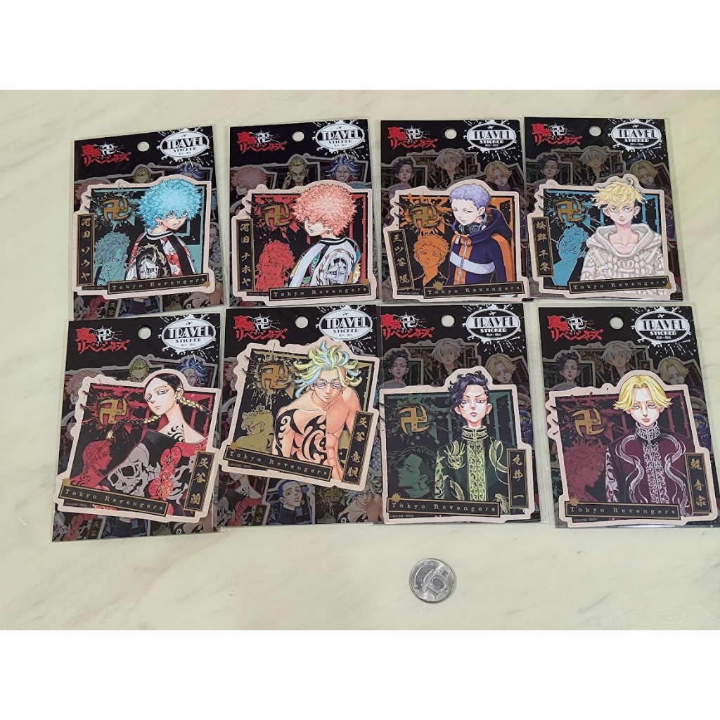 [睡睡蛙小池] 東京復仇者 旅行貼紙 貼紙 三谷隆 松野千冬 九井一 乾青宗 河田內保也 河田颯也 黑川伊佐那 羽宮一虎