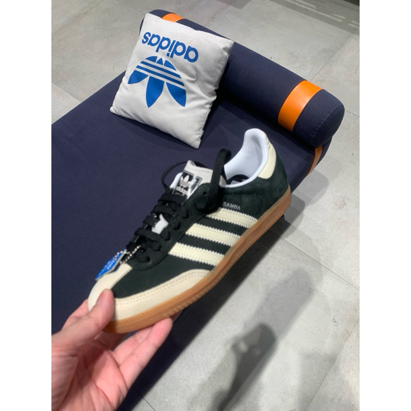 <Taiwan小鮮肉> ADIDAS SAMBA OG 白 黑 麂皮 膠底 復古 休閒鞋 男女 IE5836