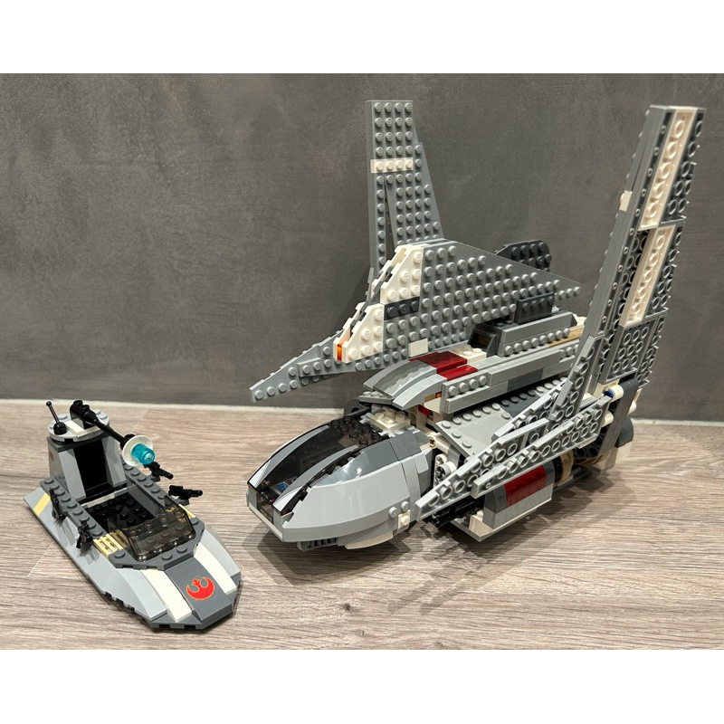 二手 樂高 LEGO 星際大戰 星戰 8096 舊版 帝國穿梭機 黃帝白卜庭專用機 7668 反叛軍偵查艇