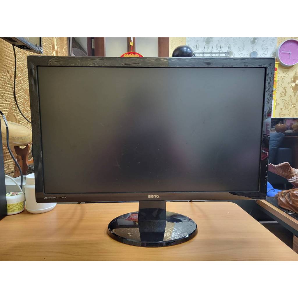 香榭二手家具*BenQ 24吋彩色液晶平面顯示器-型號:GL2450-B -液晶螢幕-電腦螢幕-中古螢幕-二手電腦螢幕