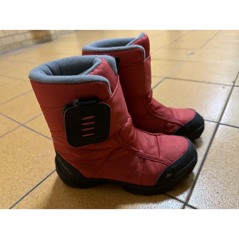 QUECHUA 兒童保暖防水雪地登山健行鞋 18.5公分