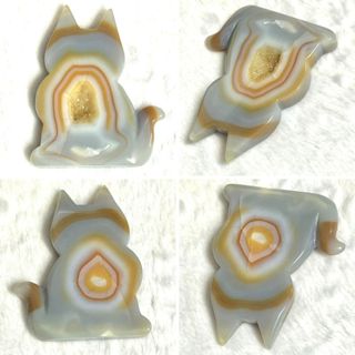 京晏館 ## 天然玉髓瑪瑙晶洞 七彩玉 兔子貓咪 星星月亮愛心 造型大擺件 批發優惠直購價 臺灣現貨 ##