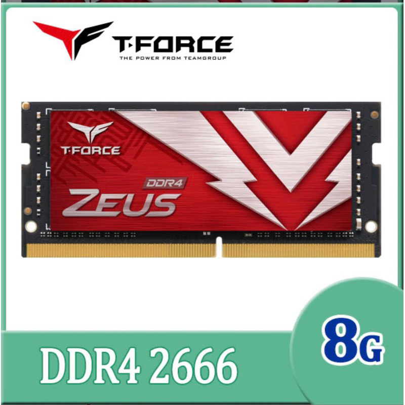 ［二手/升級換下/便宜］十銓 T-FORCE 8G DDR4 2666 8GB