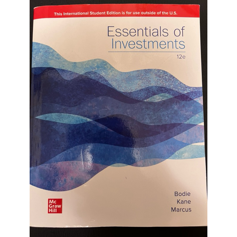 Essentials of Investments 投資學 12版 原文書 大學 財金用書