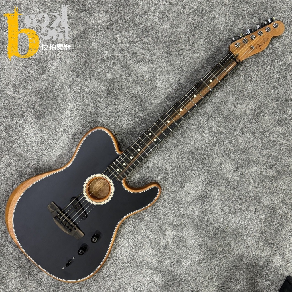 【反拍樂器】Fender American Acoustasonic Telecaster 電木吉他 黑色