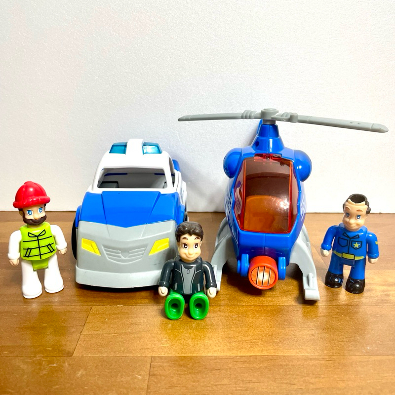 二手 警車 直升機 飛機 救援 任務 家家酒 角色扮演 HAP-P-KID TOY 玩具 遊戲 高雄 自取 免運費