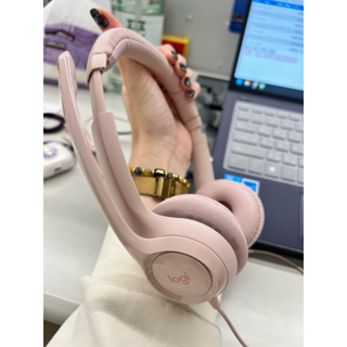《全新現貨》Logitech 羅技 H390 粉色款耳機麥克風
