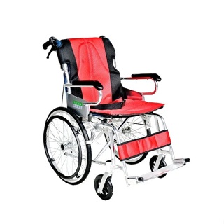 【海夫】頤辰醫療 機械式輪椅未滅菌 20吋輪椅 輪椅-B款 小型/收納式/攜帶型 橘紅藍三色可選(YC-873/20)