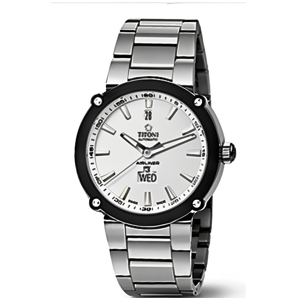 TITONI 梅花錶 男 都會時尚機械腕錶(93925S-247)-42mm
