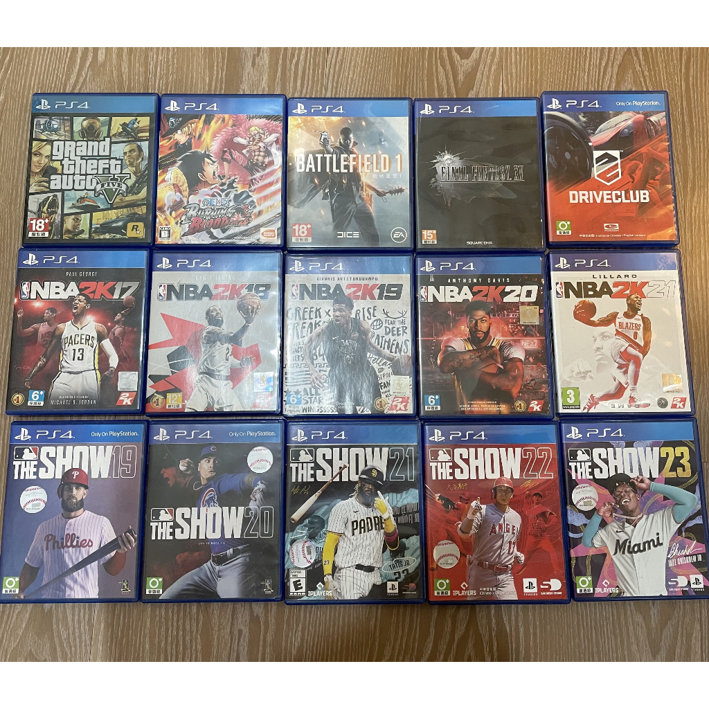 超便宜！！二手優良ps4遊戲光碟片大出清 ps5可玩 GTA5 MLB the show NBA2k 海賊王 戰地風雲