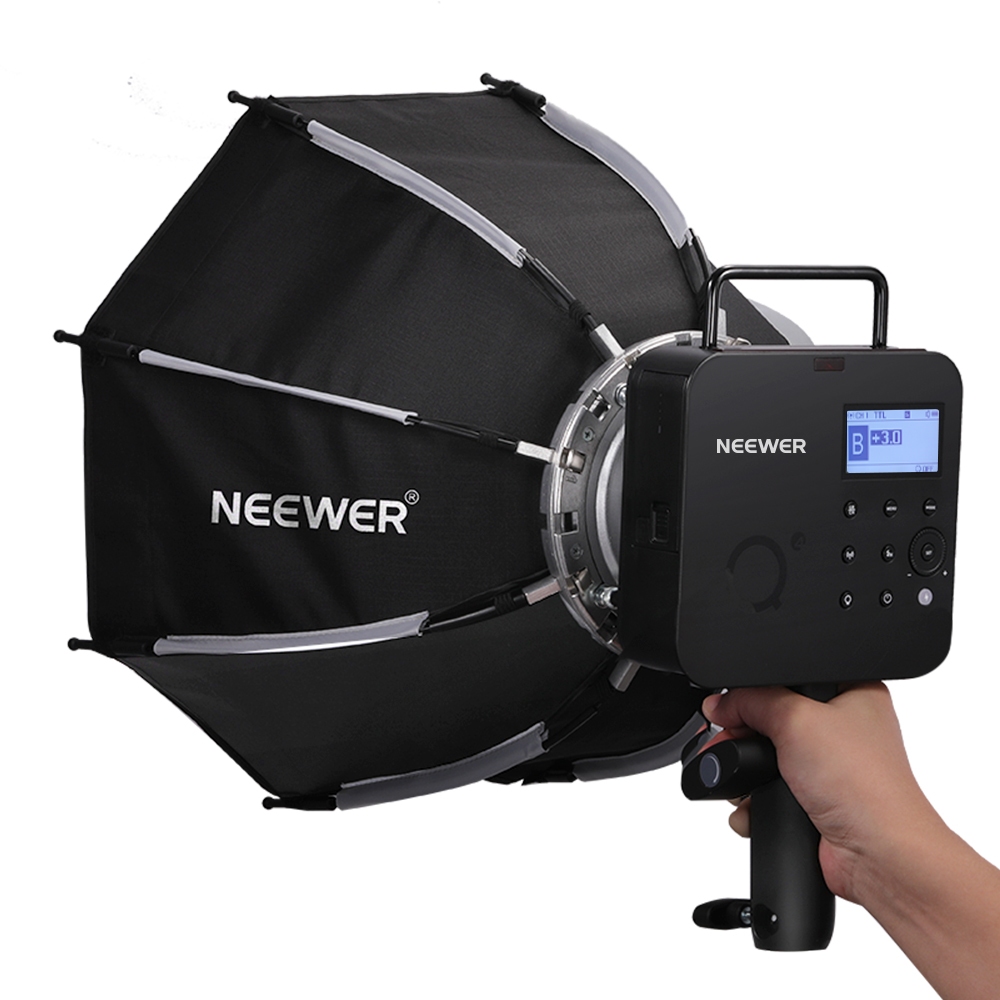 【少量新品】NEEWER 紐爾 Q4 400W 2.4G TTL 高速外拍閃光燈