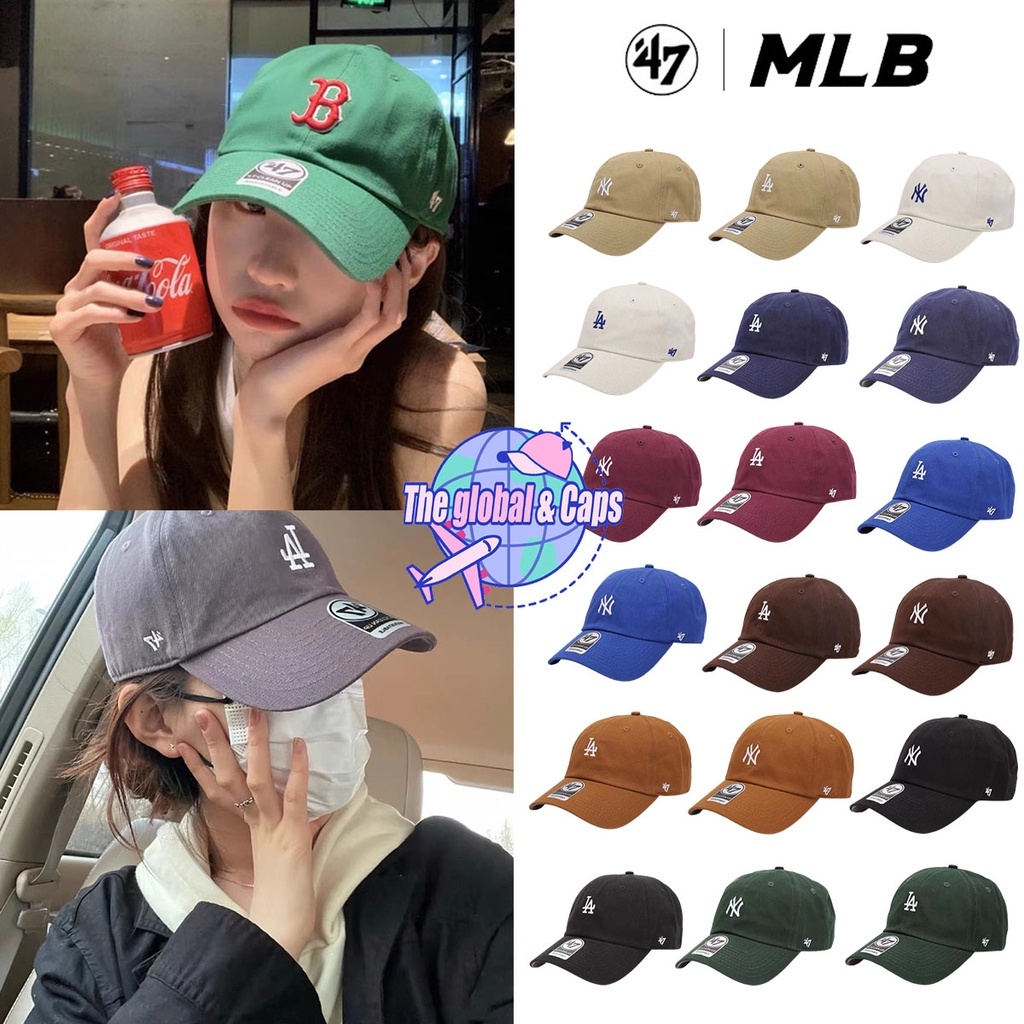 『 Caps 』💝韓國代購 47 BRAND LA帽 NY 水洗老帽 紐約洋基 小logo 47 棒球帽 鴨舌帽 洋基帽