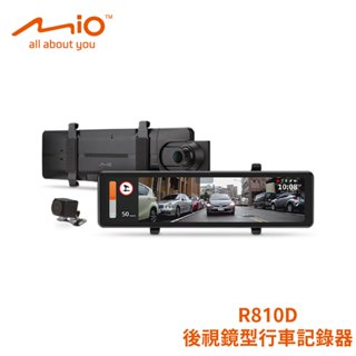 MIO R810D 4K 後視鏡型行車記錄器｜3年保固 贈64G記憶卡