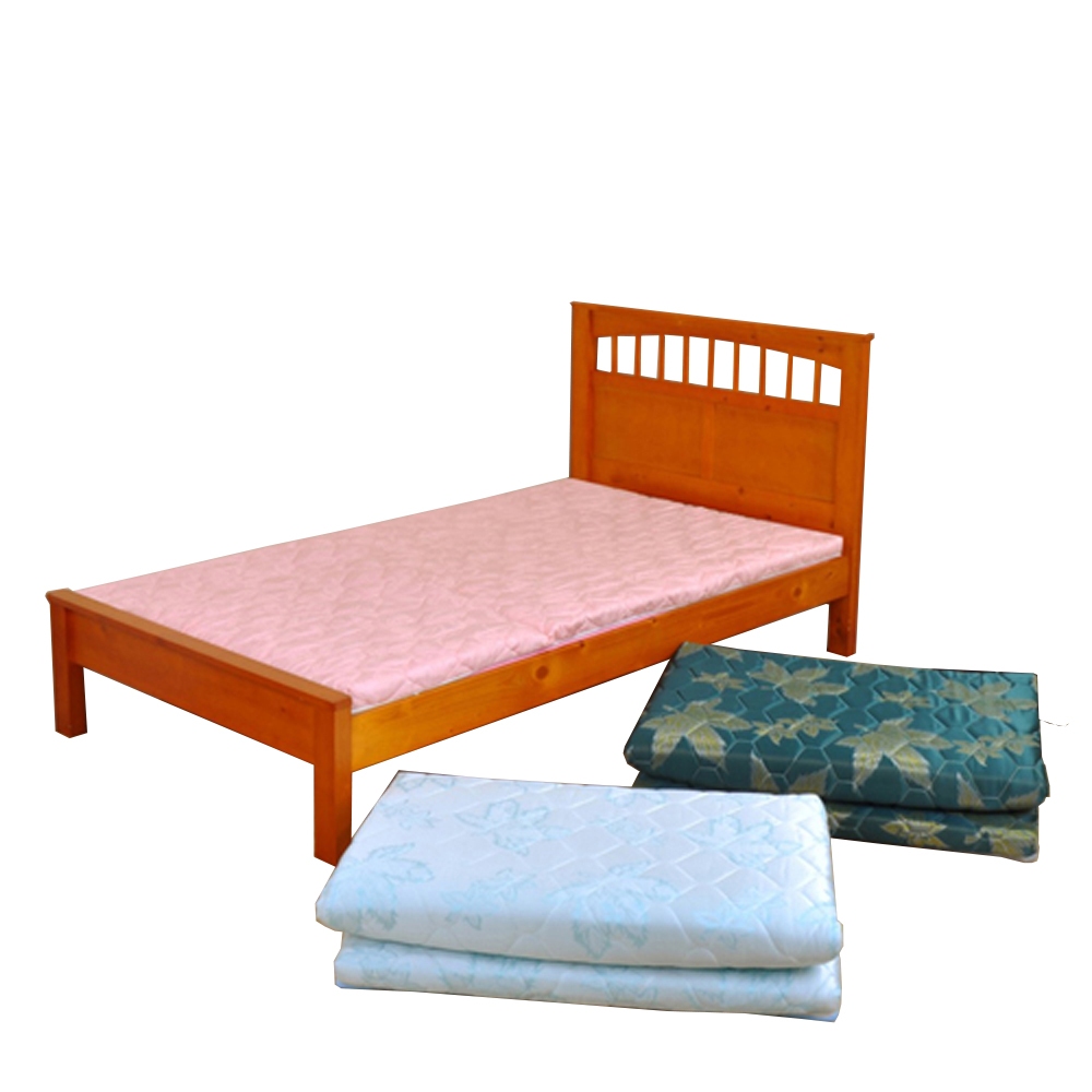 《DFhouse》黛爾夢3尺單人緹花布透氣床墊(三色)- 孟宗竹 單人床 雙人床 床架 床組 透氣 舒適 床墊