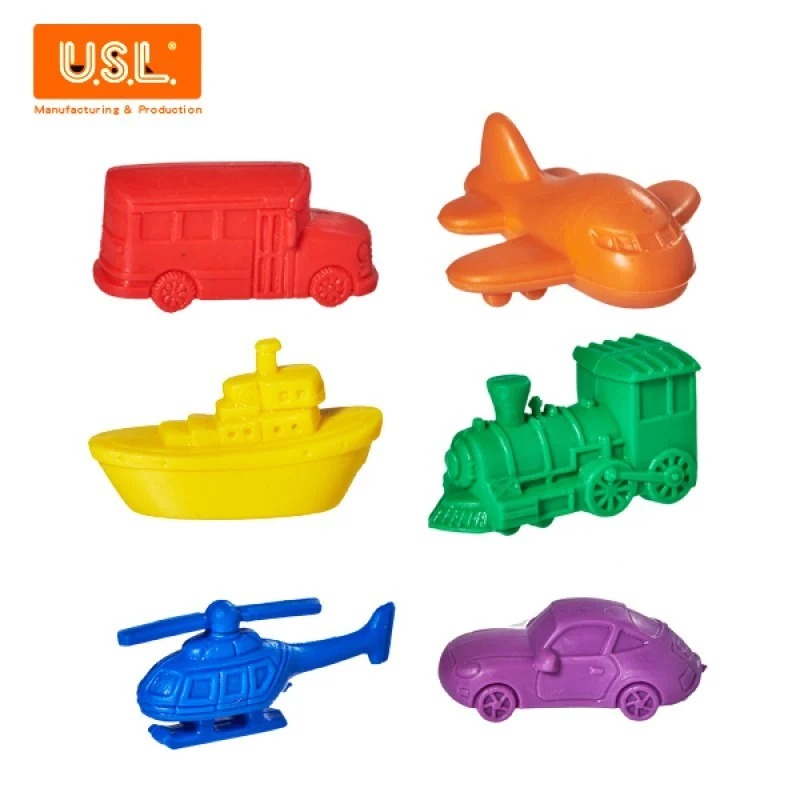 USL 遊思樂 幼教玩具 - 交通工具組 (6形6色,36pcs)