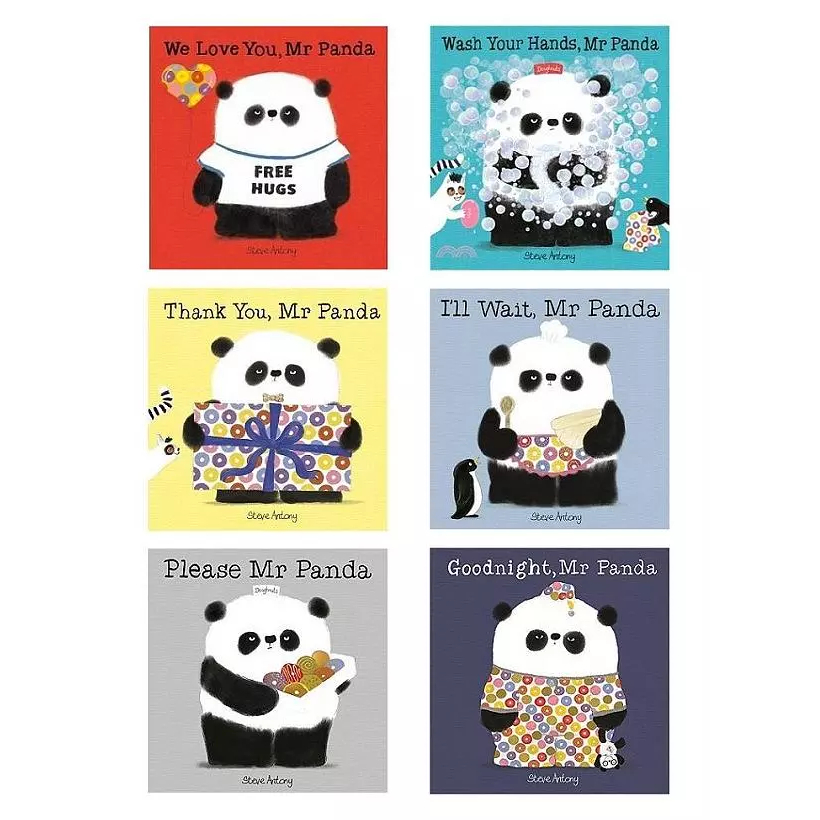 Mr. Panda 6 Book Shrinkwrap /Steve Antony 文鶴書店 Crane Publishing