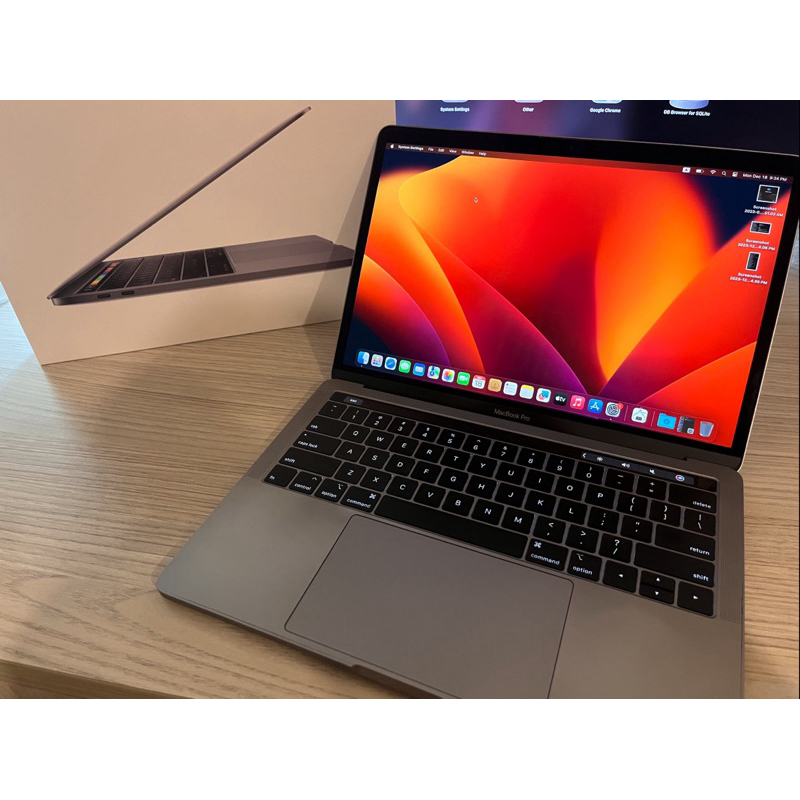 《二手》Mac book Pro 13（2019年產/型號：A2159)狀況良好/附原廠盒子充電線