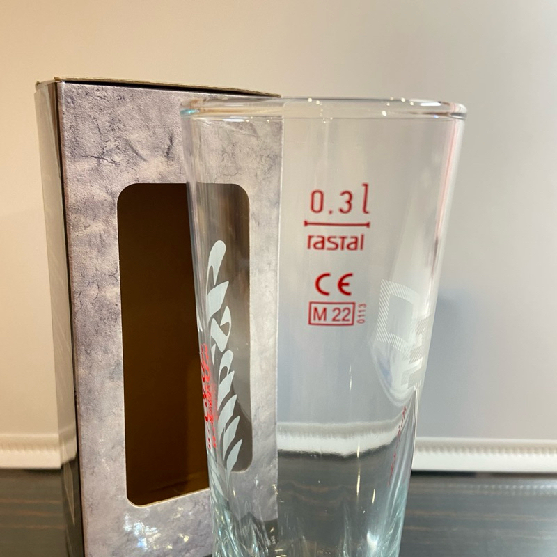 Asahi  Super Dry 幾何啤酒杯 玻璃杯 水杯 透明杯