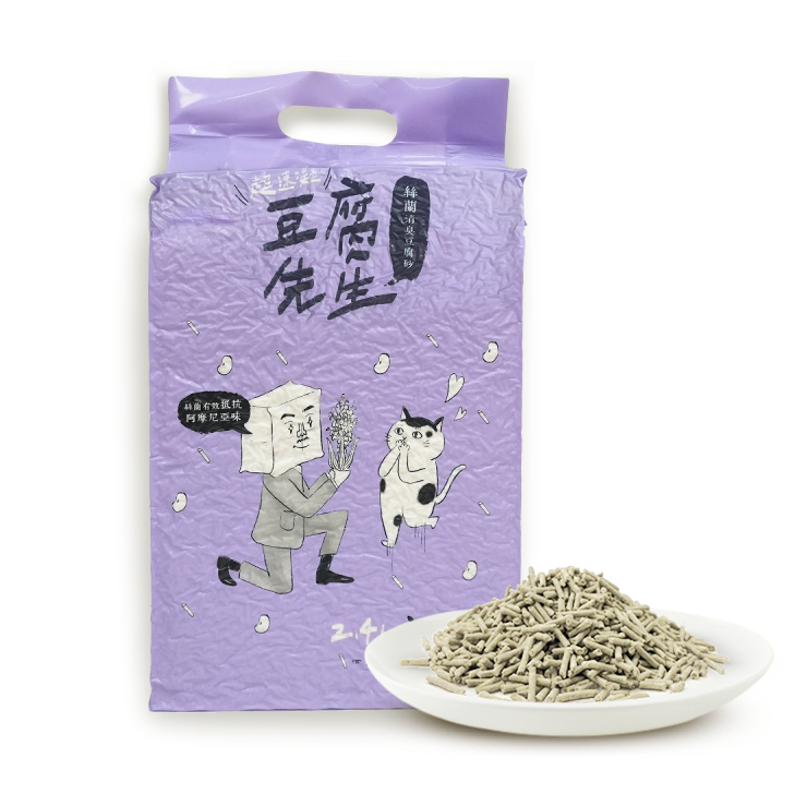 豆腐先生 1.5mm超細 活性碳 豆腐貓砂 7L(約2.8kg) (1.5mm條型/仿礦破碎型) 豆腐砂
