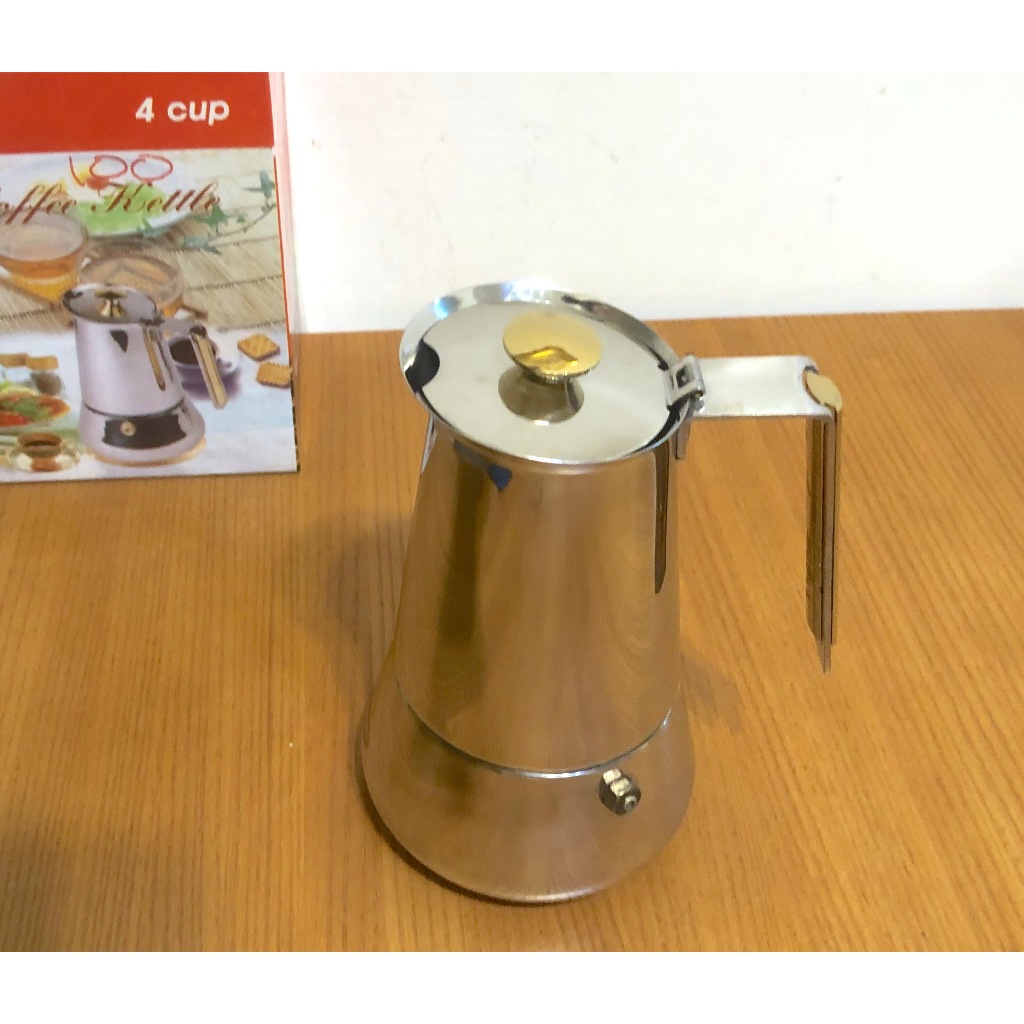 威寶 KAISER BY4-400 摩卡咖啡壺  不鏽鋼摩卡壺 4cup