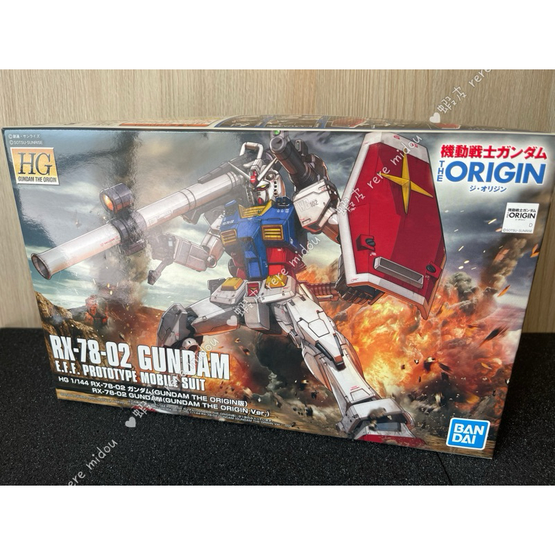 鋼彈模型 HG 1/144 RX-78-02 初鋼 THE ORIGIN版 組裝 已拆檢