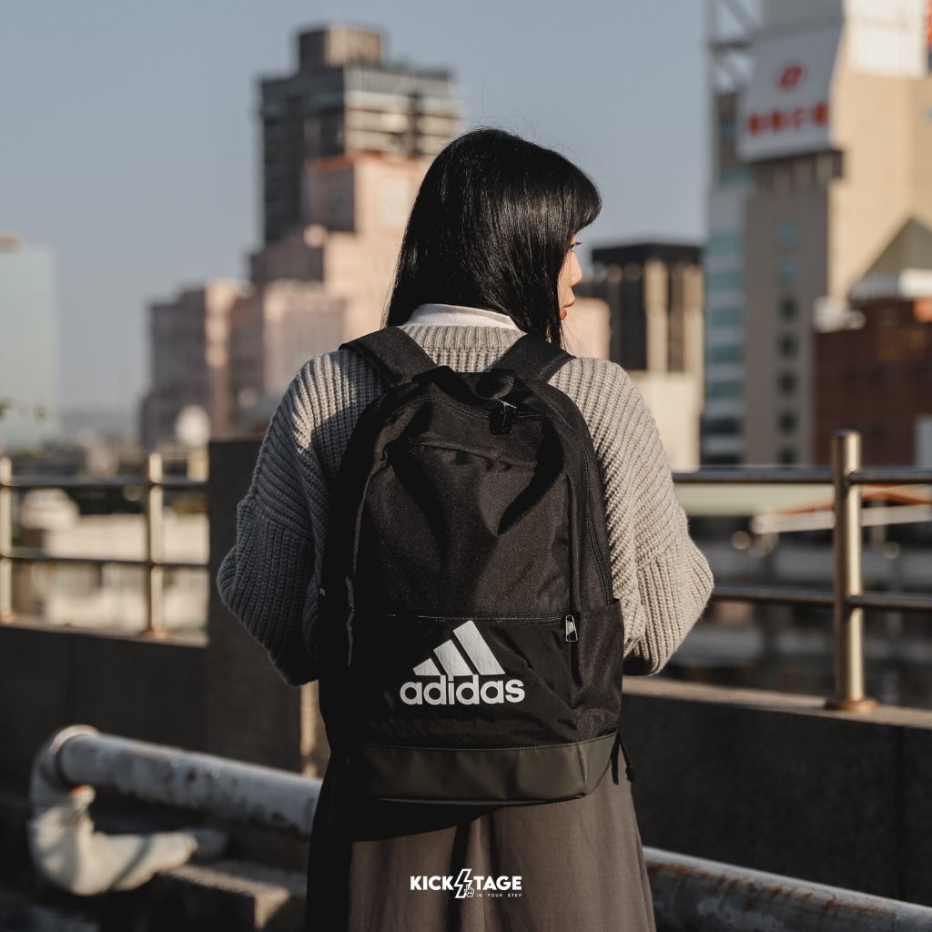 ADIDAS Classic Backpack 多夾層 後背包 黑白 筆電夾層 後背包 背包【DT2628】