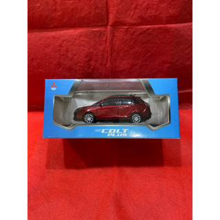 1/43 MITSUBISHI 臺灣 三菱 原廠 COLT PLUS 模型車 LED燈光 迴力車 玩具車