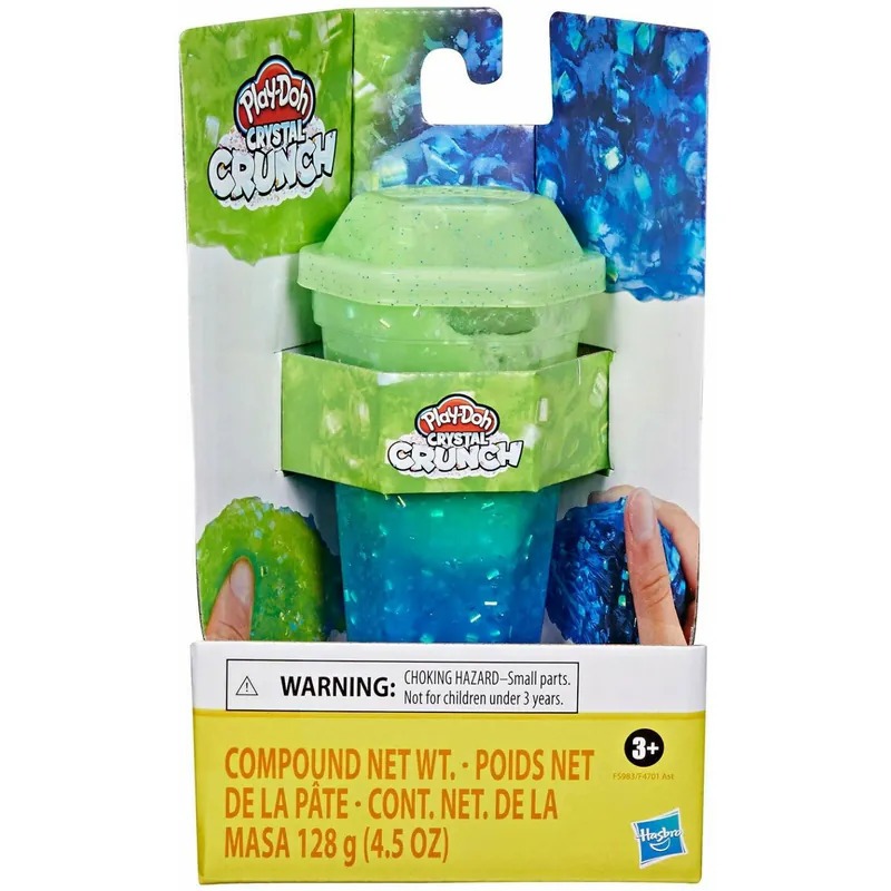 Hasbro Play-Doh 培樂多 水晶顆粒史萊姆 單罐 - 綠藍色