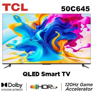 十倍蝦幣【TCL】50吋 4K QLED 120Hz DLG量子智慧連網液晶電視 50C645 送基本安裝