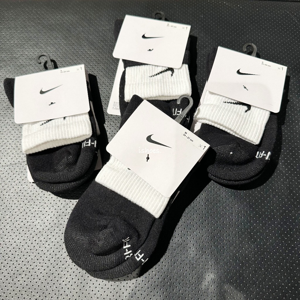 現貨 iShoes正品 Nike Everyday 雙層襪 雙勾 勾勾 襪子 長襪 流行 基本款 DH4058-011