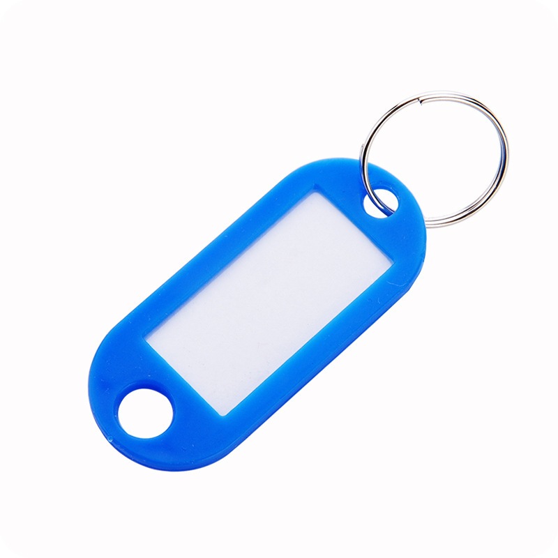 鑰匙標籤分類牌 可寫鑰匙牌鑰匙吊牌 鑰匙環 鑰匙扣 鑰匙分類牌 彩色塑料鑰匙牌 標記牌 鑰匙扣記號牌 行李標籤牌