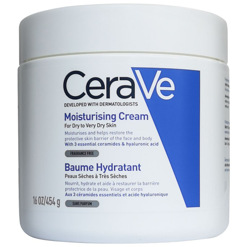 美版 CeraVe/適樂膚 長效潤澤修護霜 修護保濕潤膚霜 乾性至機乾性肌膚適用 454g/340g-平行進口商品