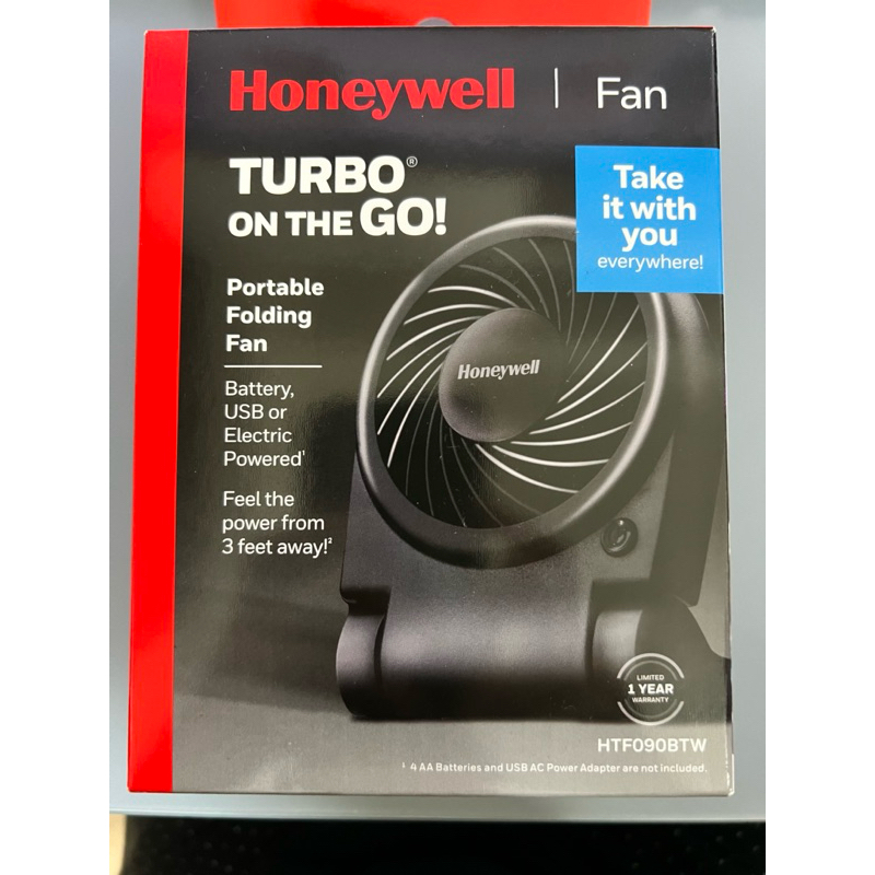 Honeywell 隨身風扇HTF090BTW （全新未拆）