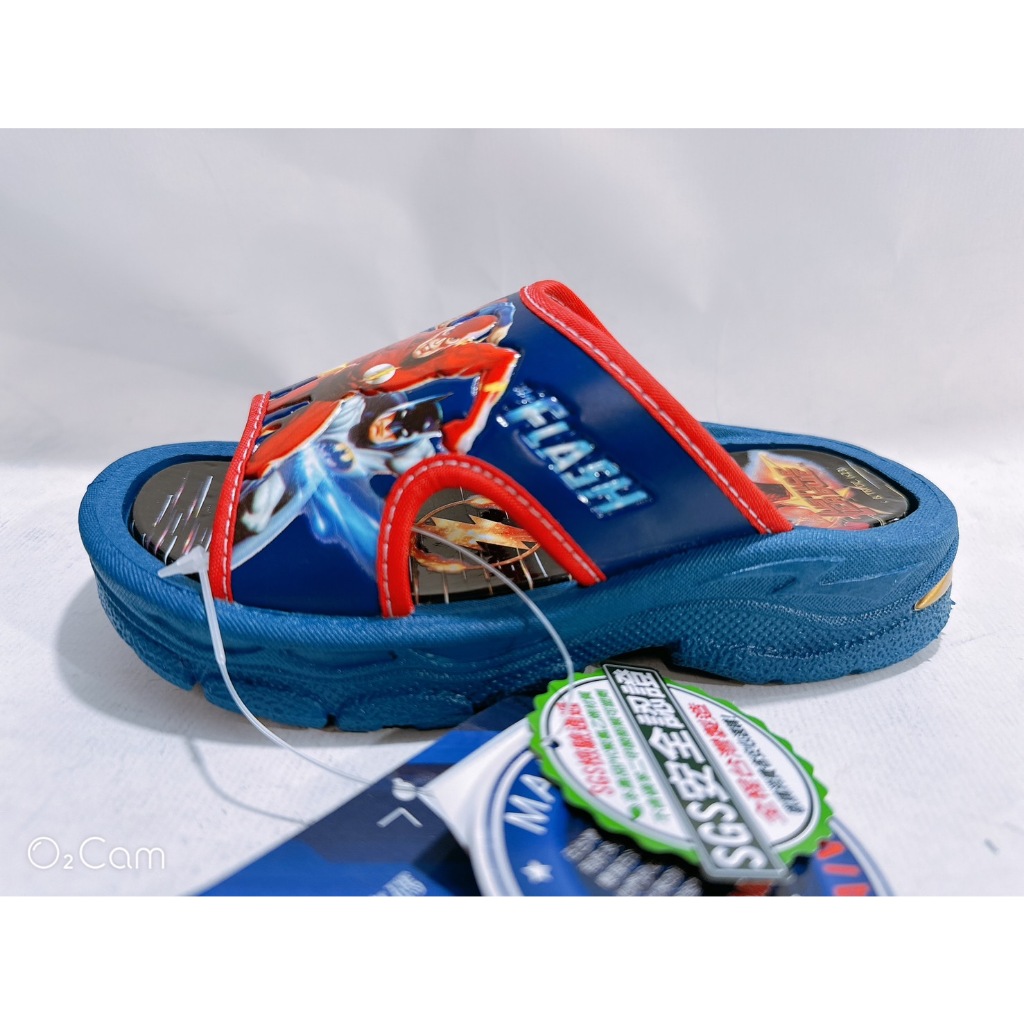 北台灣大聯盟 DC漫威 正義聯盟 童款人物造型拖鞋(台灣製造) 30406-藍 超低特價150元