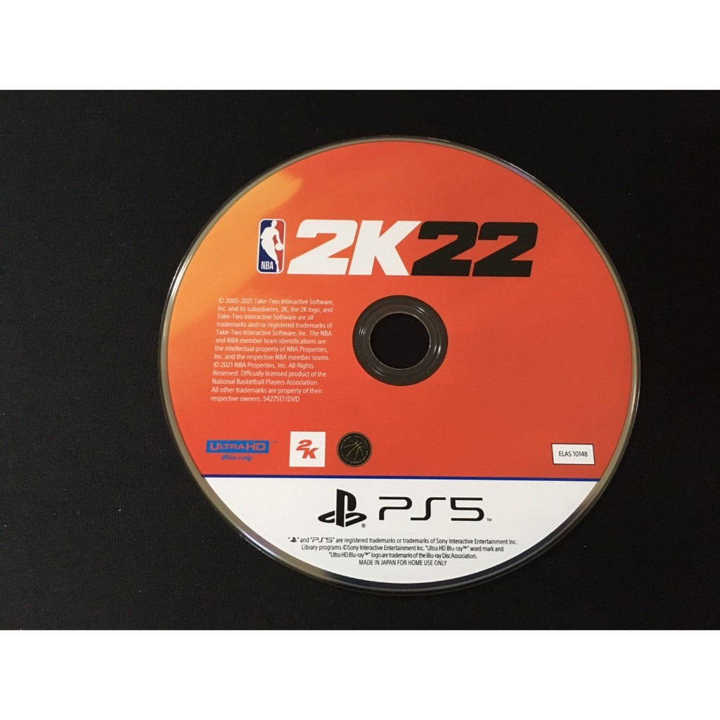．私人好貨．二手．PS5．早期 裸片【美國籃球大聯盟 NBA 2K22】中古光碟 電視遊樂器 主機遊戲 電玩單機 自售