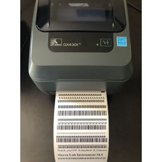 限量FUN暑假逍遙禮【貼紙捲2個+加寬外接支架1組】原廠9新【ZEBRA GX430T】斑馬牌商用高階標籤機300DPI