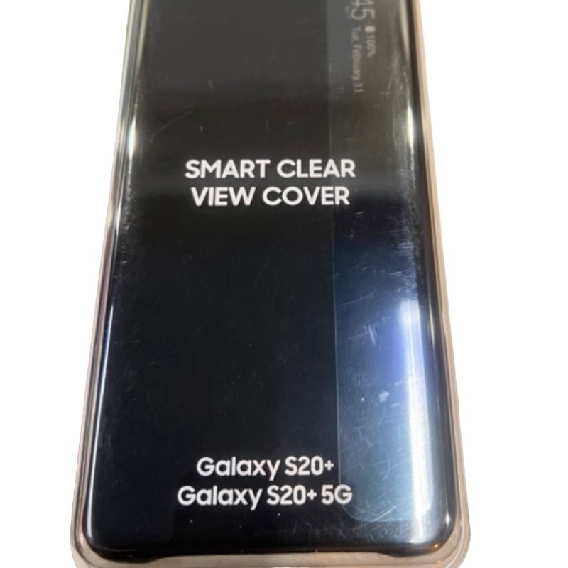 最後出清特價【免運原廠Samsung三 S20+ S A22】全透視感應式皮套  立架式保護皮套 防摔殼 保護殼 手機殼