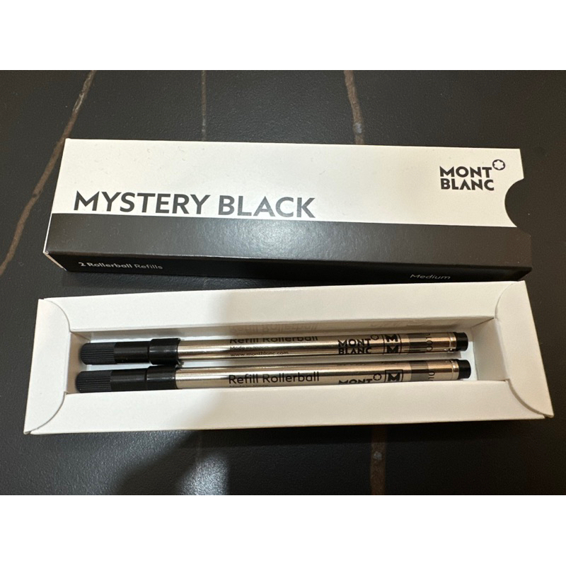 全新 MONTBLANC萬寶龍rollerball refill M 黑色2支裝