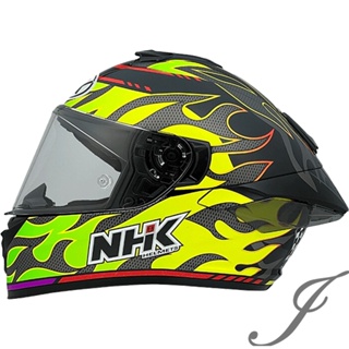 NHK K5R TM (TIMOTHEE)黑火焰 選手 全罩安全帽 超輕量 透氣